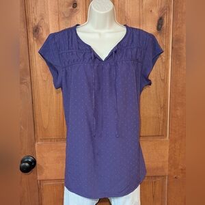 Croft &‎ Barrow Women's Dark Purple Blouse